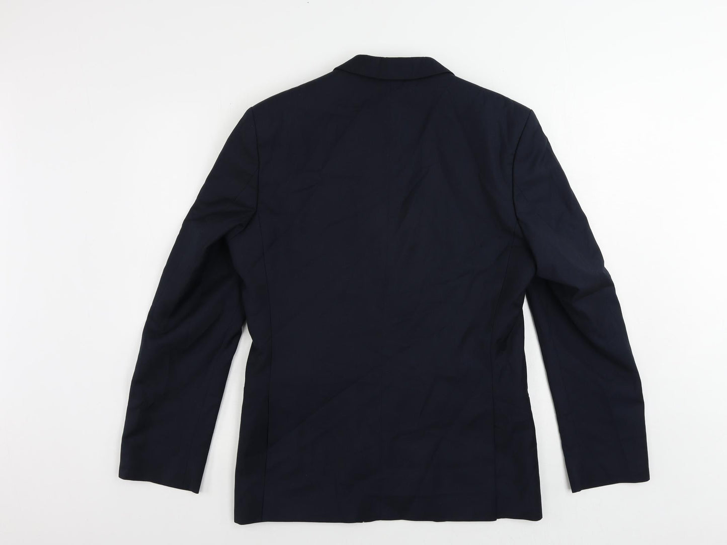 Red Herring Mens Blue Polyester Jacket Suit Jacket Size 38 Regular