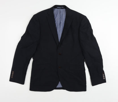 Next Mens Blue Cotton Jacket Suit Jacket Size 38 Regular