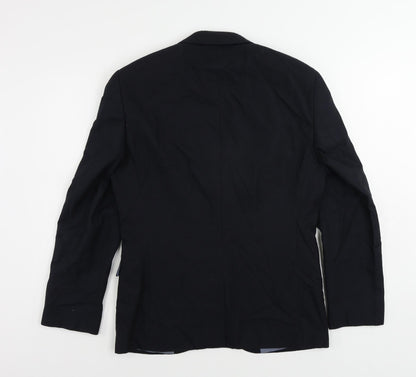 Next Mens Blue Cotton Jacket Suit Jacket Size 38 Regular