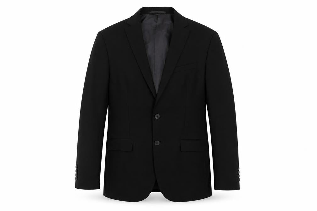 Marks and Spencer Mens Black Polyester Tuxedo Suit Jacket Size 40 Regular