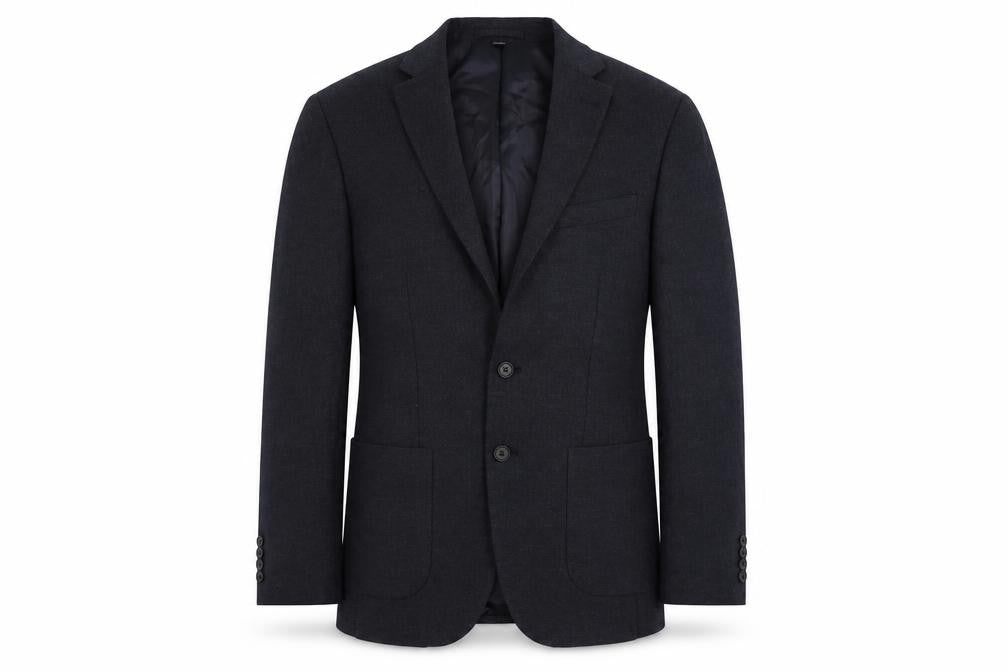 Marks and Spencer Mens Blue Polyester Jacket Suit Jacket Size 38 Regular