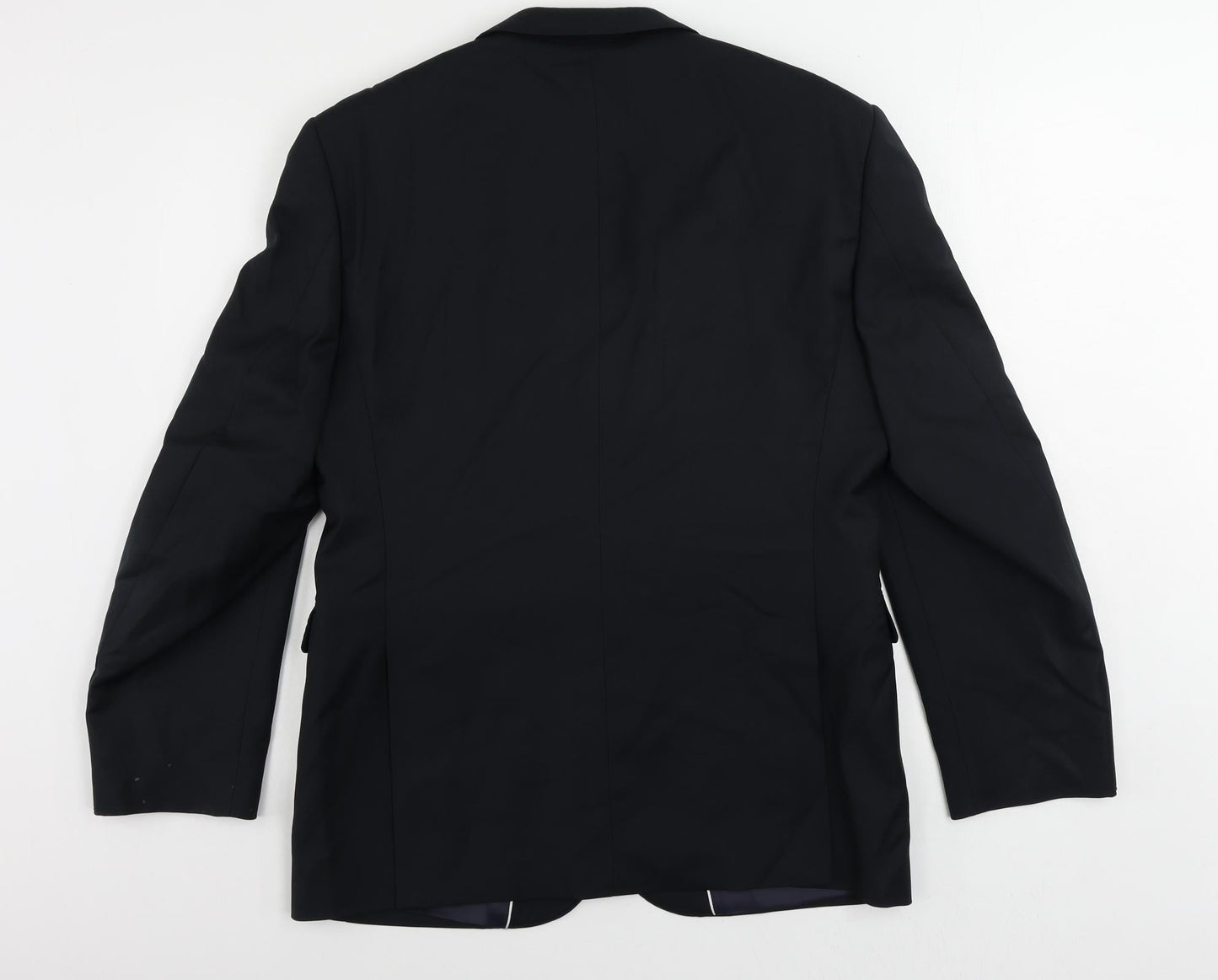 Cerruti Mens Blue Wool Jacket Suit Jacket Size 40 Regular