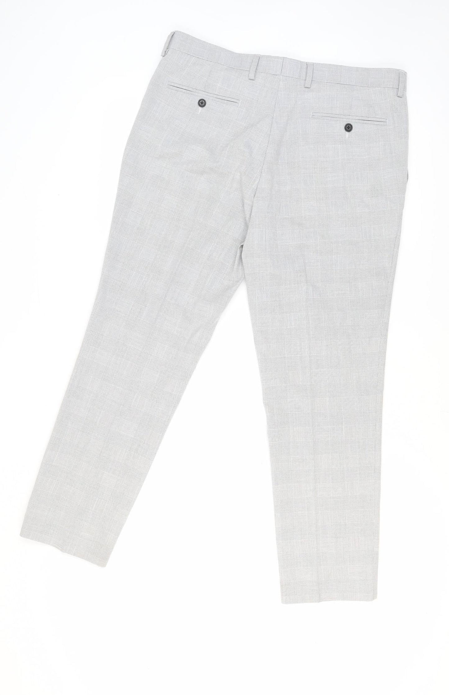 Marks and Spencer Women's Grey Slim Fit Dress Trousers
