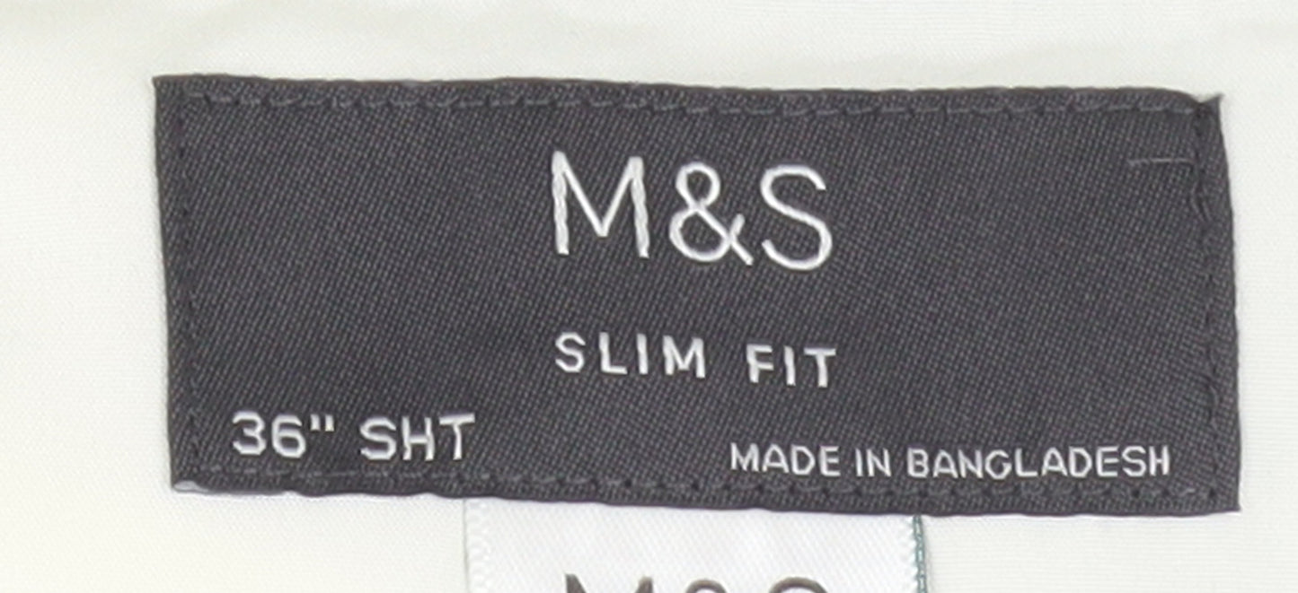 Marks and Spencer Women's Grey Slim Fit Dress Trousers
