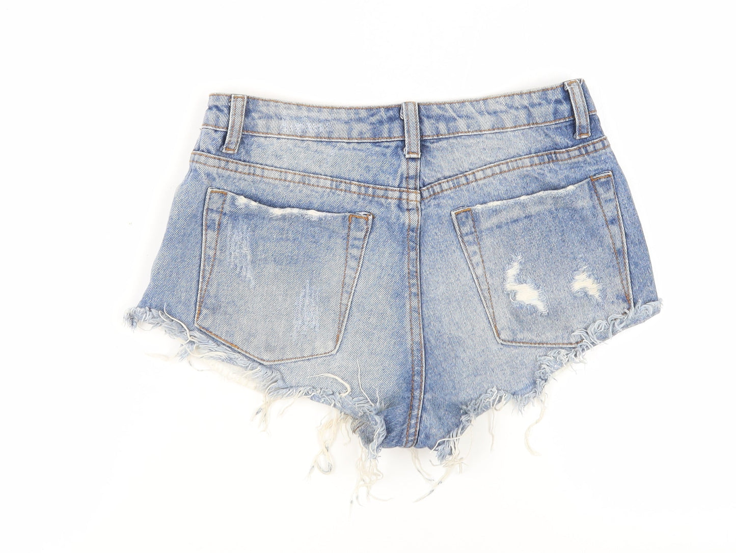 Signature8 Women's Blue Cut-Off Denim Shorts S