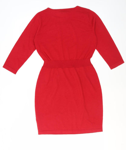 Back view of Kenzo Women's Red jumper, size L