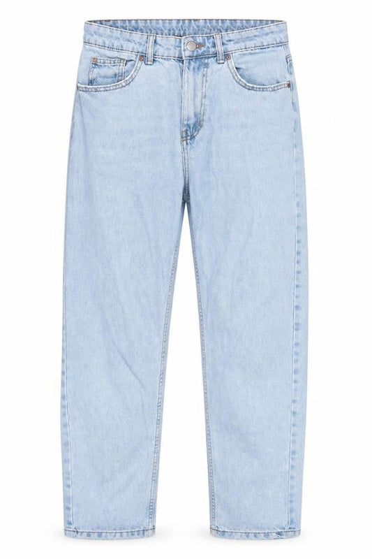 Denim & Co. Womens Blue Cotton Straight Jeans Size 10 L29 in Regular Zip - Pockets