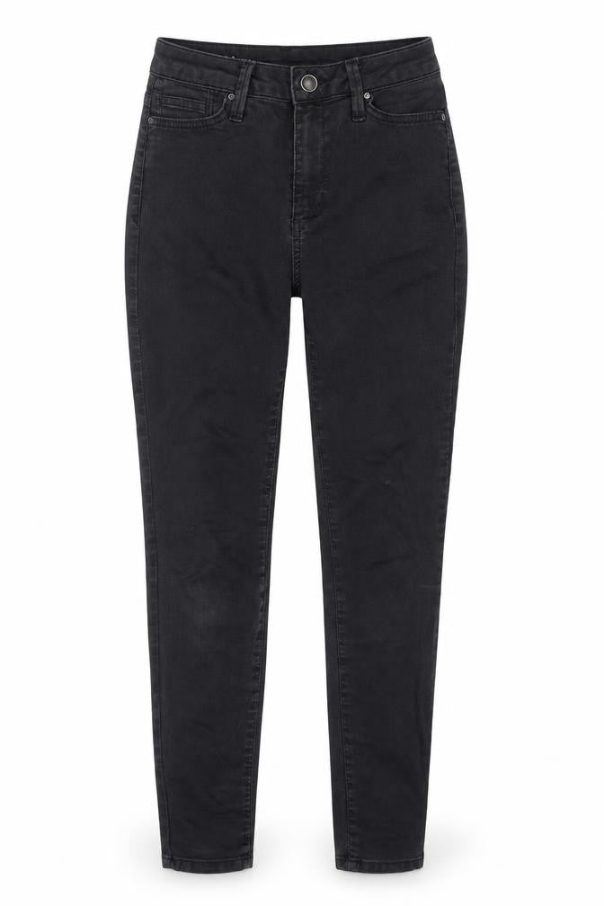 Marks & Spencer Womens Black Cotton Skinny Jeans Size 8 L26 in Regular Zip