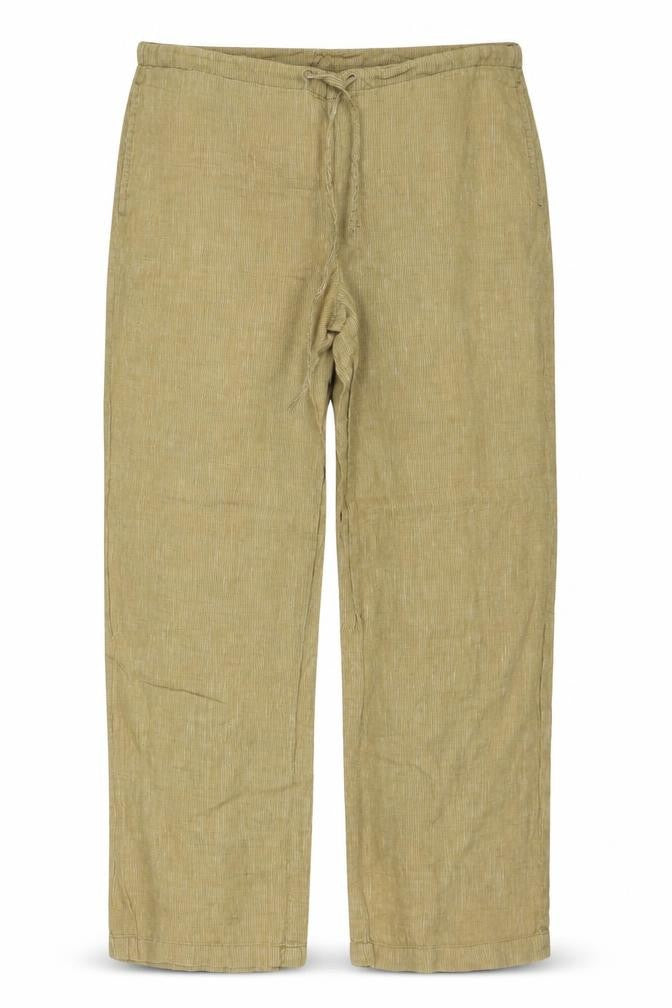 Dorm Womens Beige Polyester Trousers Size 38 in L28 in Regular Drawstring
