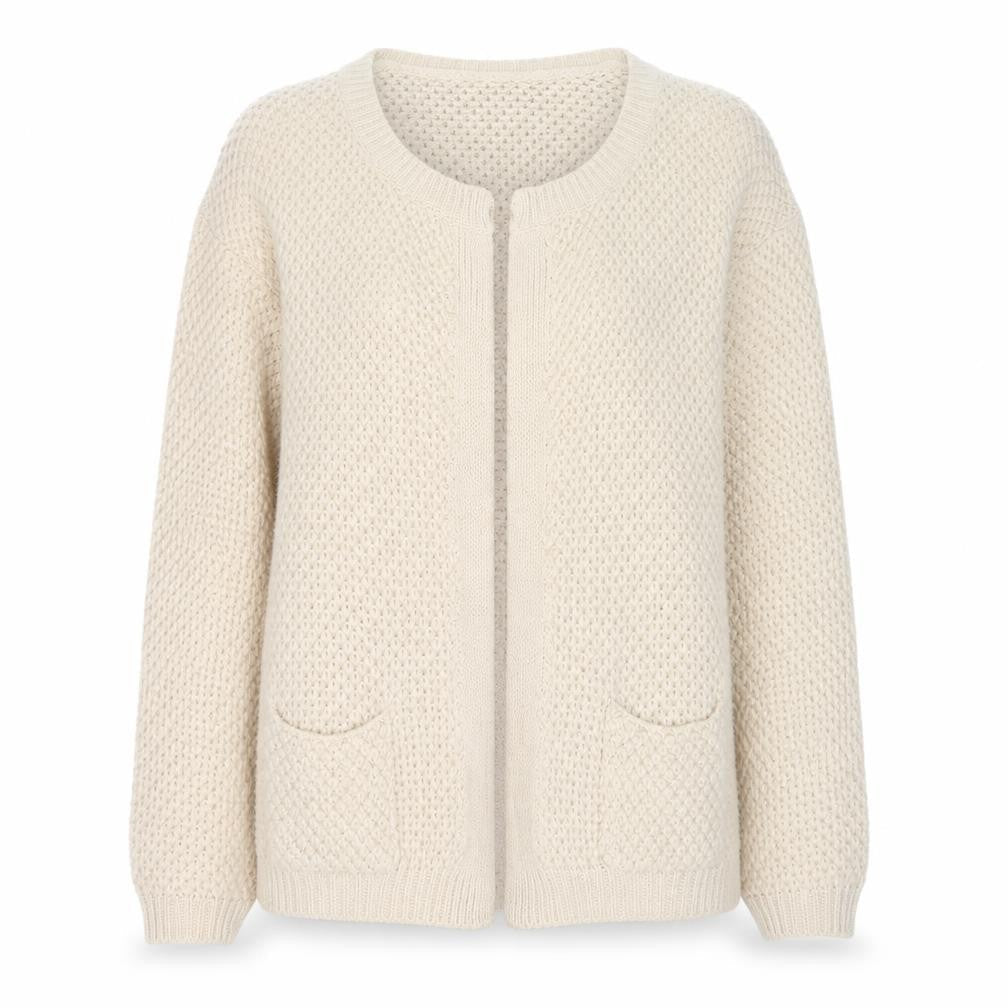 River Island Womens Beige V-Neck Acrylic Cape Jumper Size 12