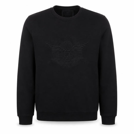 CREATIVE RECREATION Mens Black Cotton Pullover Sweatshirt Size M - Logo