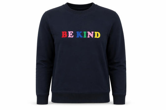 Neon Sheep Womens Blue Cotton Pullover Sweatshirt Size XS Pullover - Be Kind