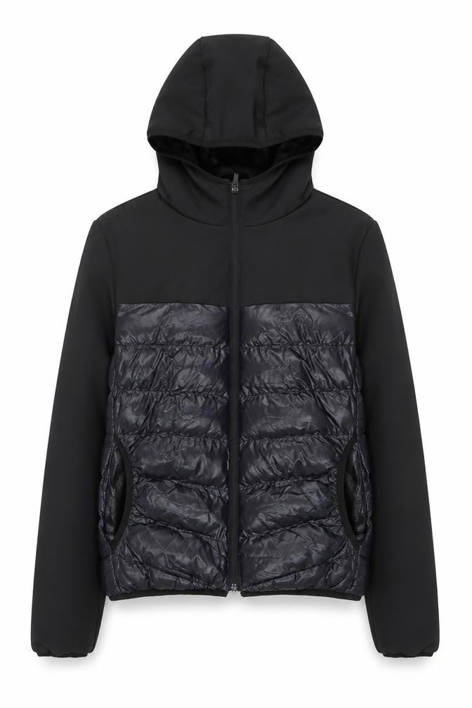Brave Soul Womens Black Puffer Jacket Coat Size S Zip
