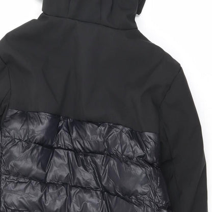 Brave Soul Womens Black Puffer Jacket Coat Size S Zip