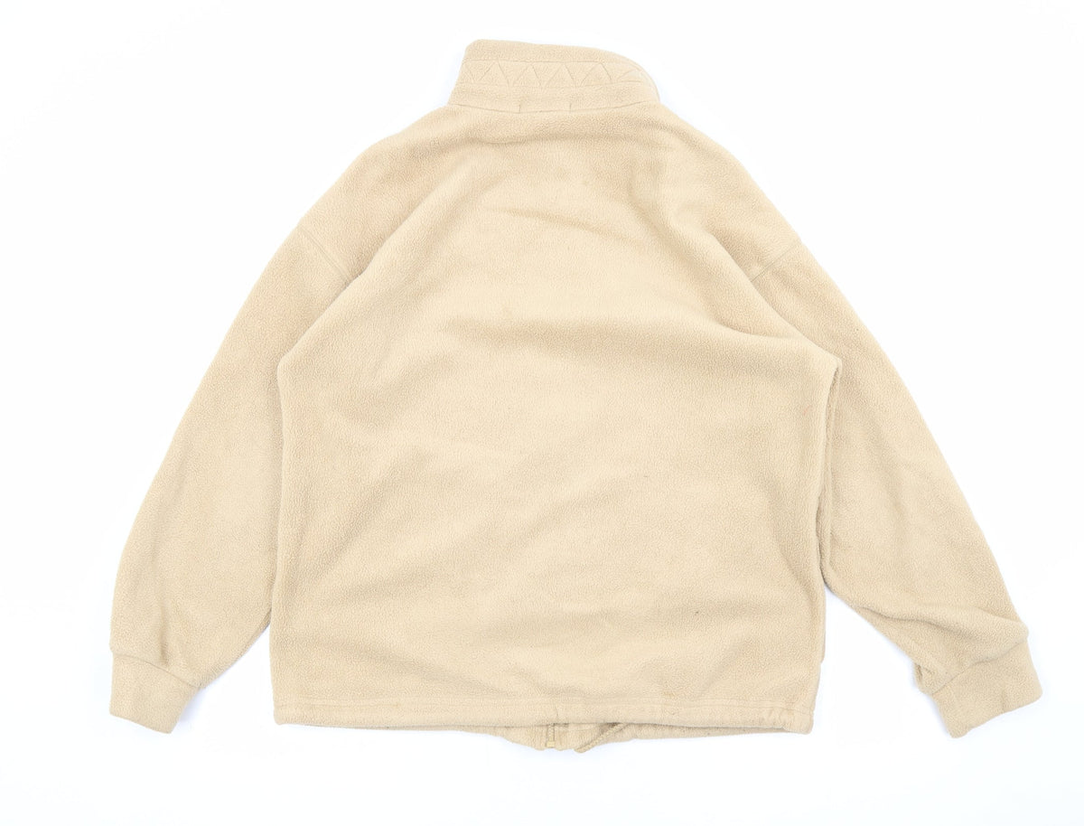 Marks & Spencer Womens Beige Jacket Size 10 Zip