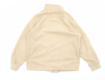 Marks & Spencer Womens Beige Jacket Size 10 Zip