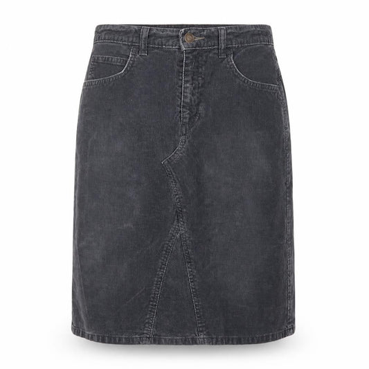 Marks & Spencer Womens Grey Cotton A-Line Skirt Size 10 Zip