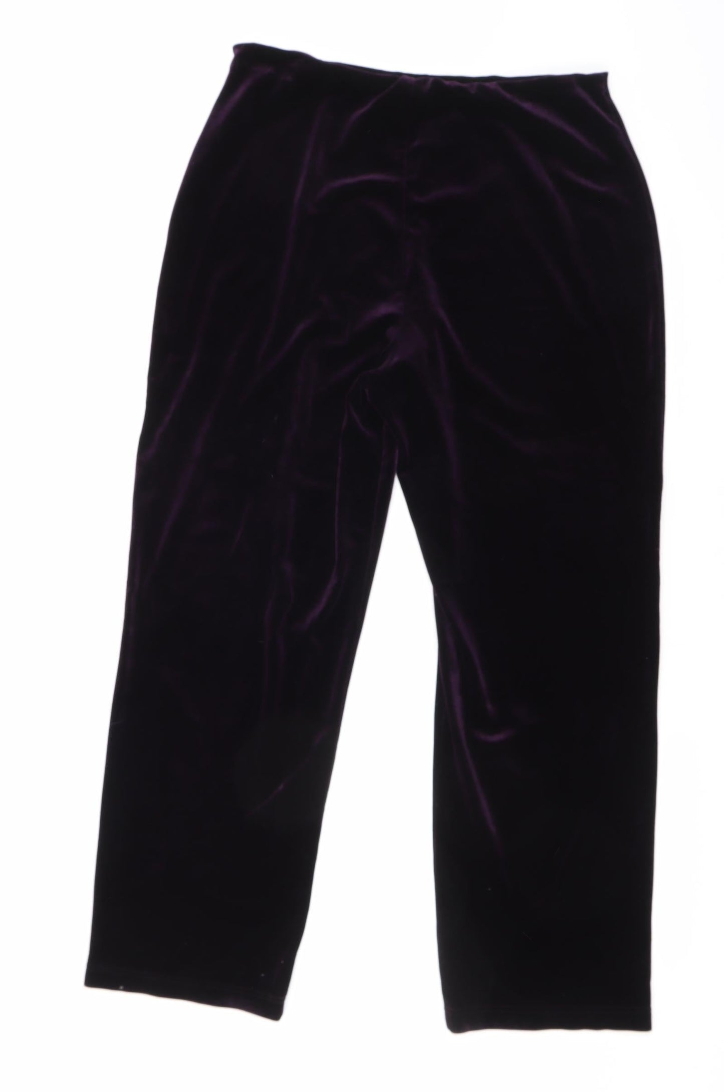 EWM Womens Purple Polyester Windbreaker Trousers Size 16 L27 in Regular