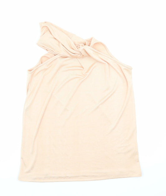 River Island Womens Orange Polyester Basic Tank Size M Off the Shoulder