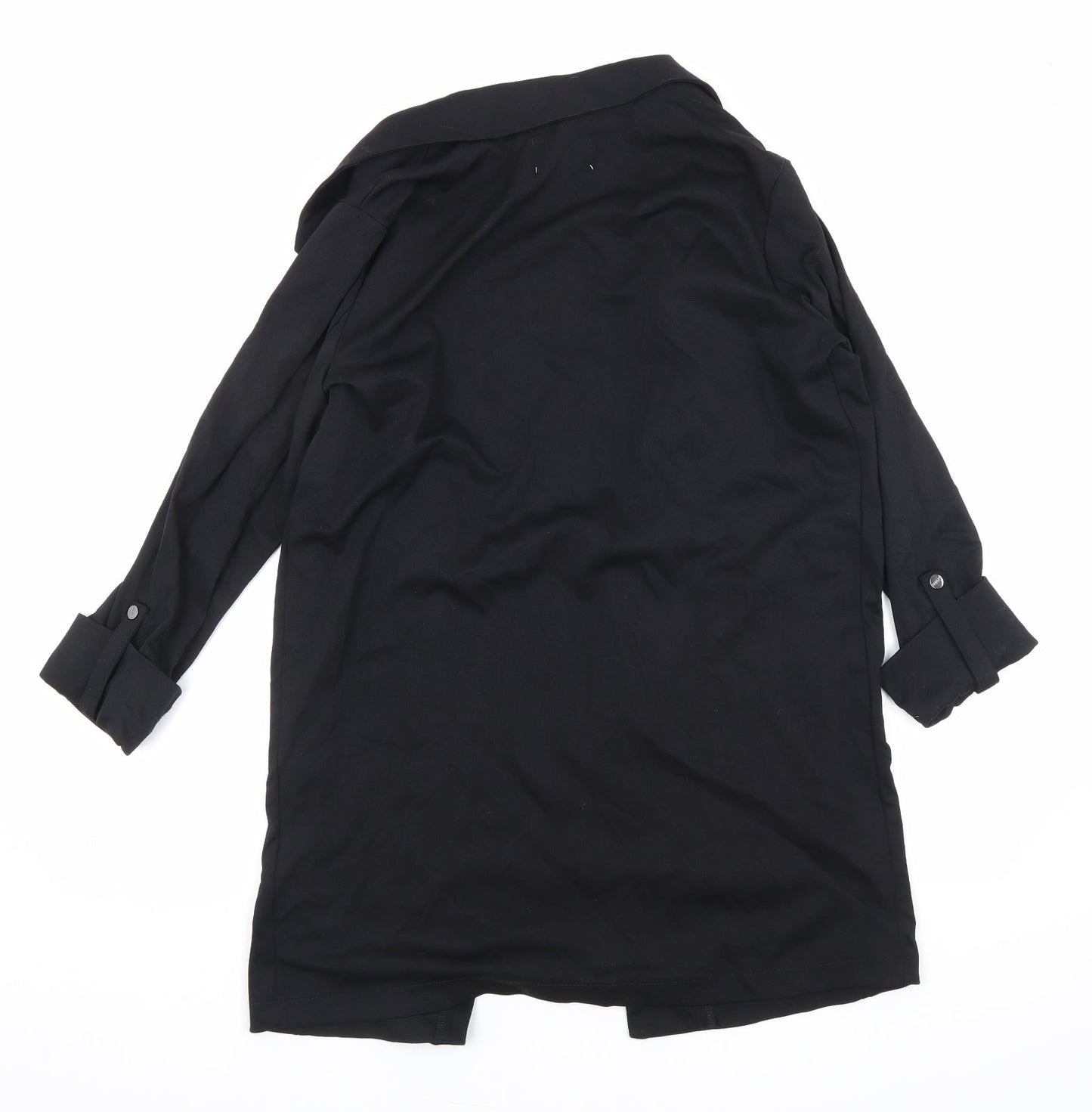 alcott Womens Black Jacket Blazer Size L