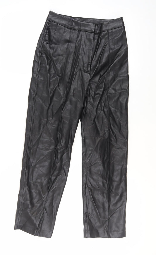 Marks and Spencer Women's Black Straight Trousers
