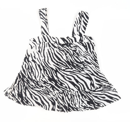 Marks & Spencer Women’s Black Zebra Camisole Top Size 8