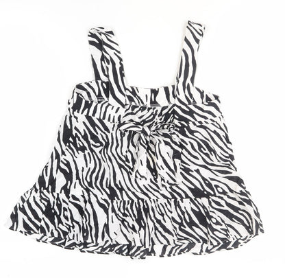 Marks & Spencer Women’s Black Zebra Camisole Top Size 8