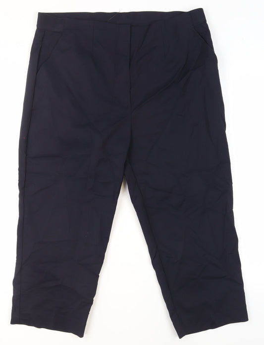 Marks and Spencer Women's Blue Trousers Size 18