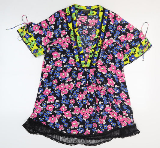 Topshop Women's Multicoloured Tunic Blouse Size 10