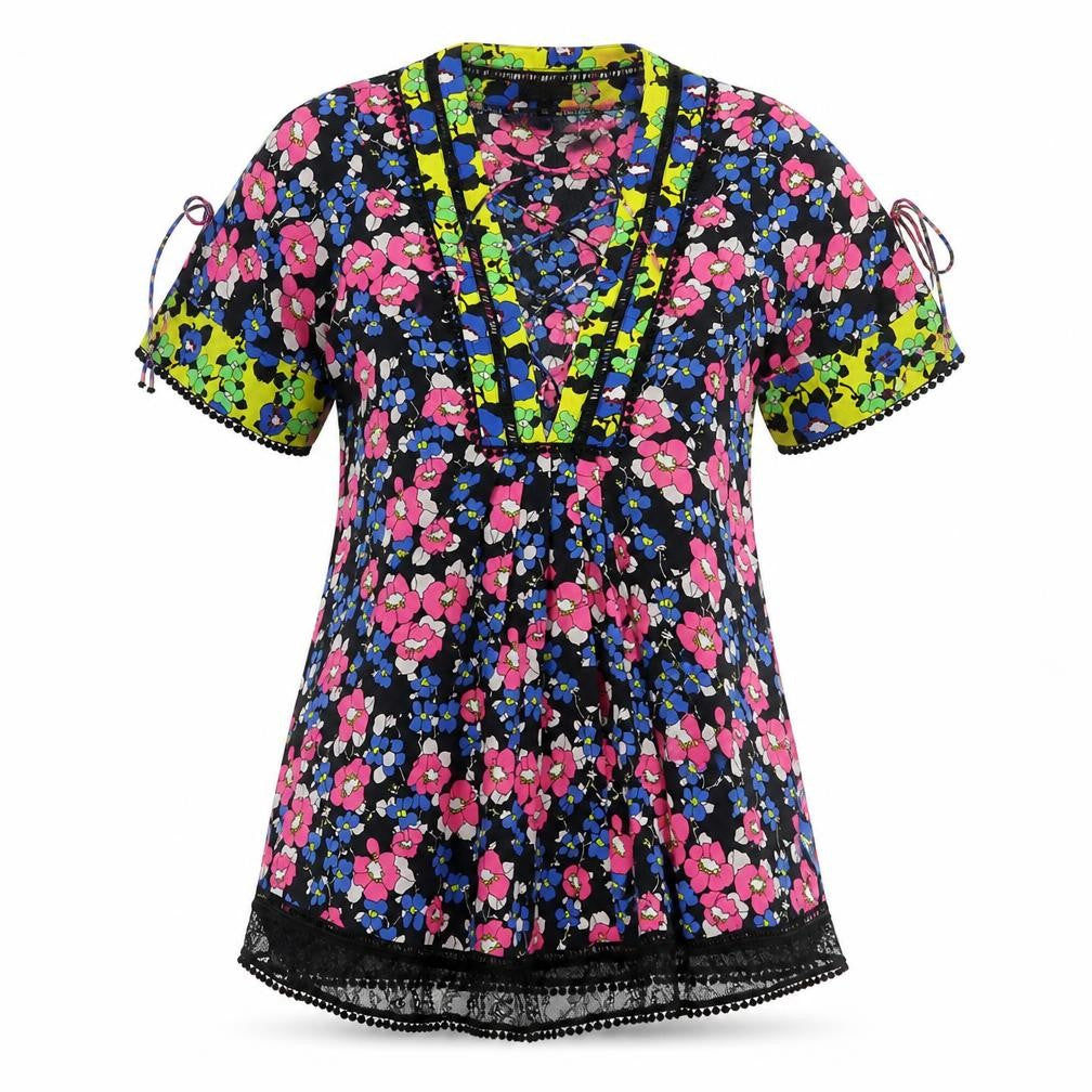 Topshop Women's Multicoloured Tunic Blouse Size 10