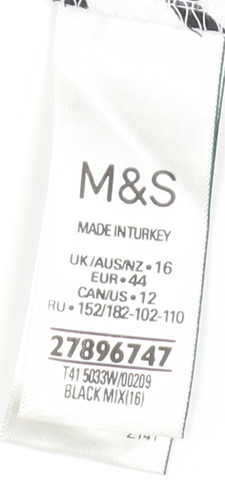 Marks and Spencer Women's Black Animal Print Tank Top