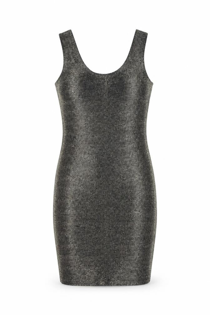 S&W Womens Black Cotton Bodycon Size S Scoop Neck Pullover - Sparkle Effect