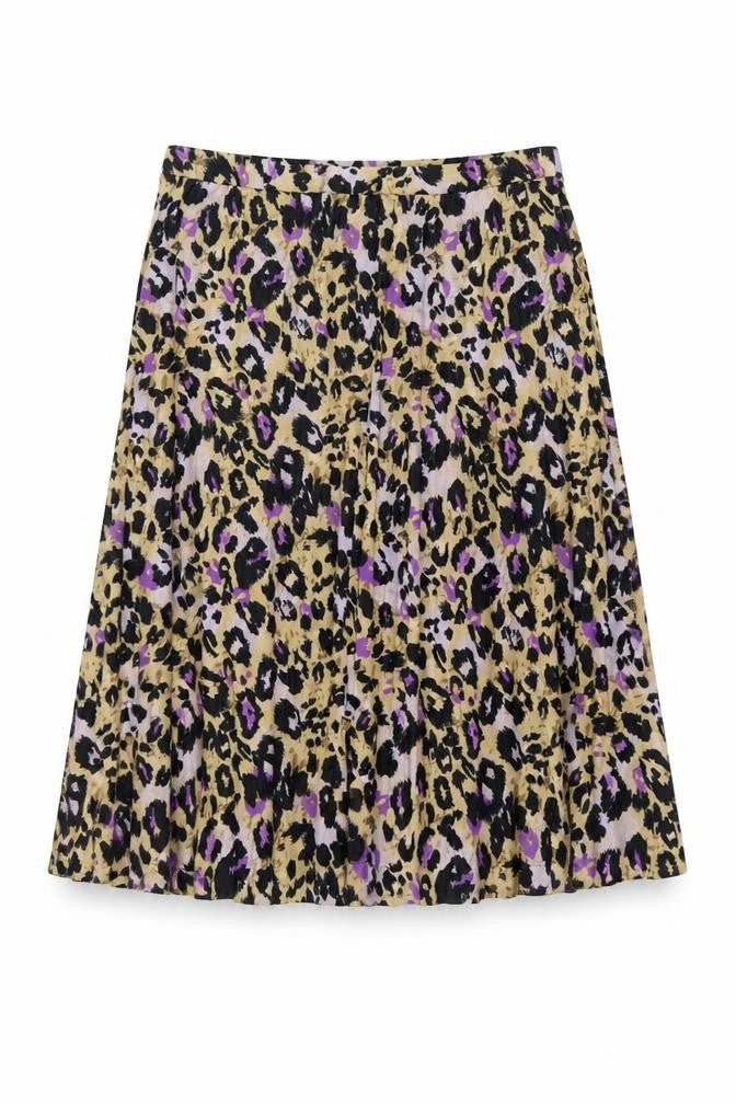 Marks & Spencer Womens Multicoloured Animal Print Polyester Swing Skirt Size 20