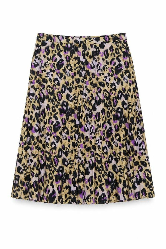 Marks & Spencer Womens Multicoloured Animal Print Polyester Swing Skirt Size 20