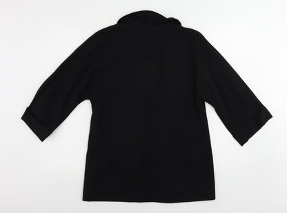 Amaryllis Womens Black Jacket Blazer Size 12 - Open