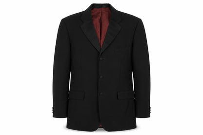 Fellini Mens Black Wool Tuxedo Suit Jacket Size 42 Regular