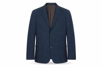 ONESIX5IVE5ive Mens Blue Polyester Jacket Suit Jacket Size 40 Regular