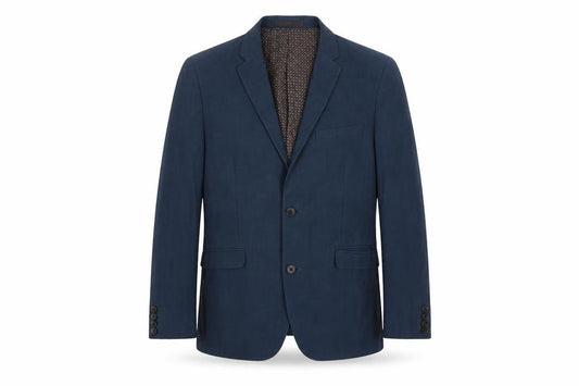 ONESIX5IVE5ive Mens Blue Polyester Jacket Suit Jacket Size 40 Regular