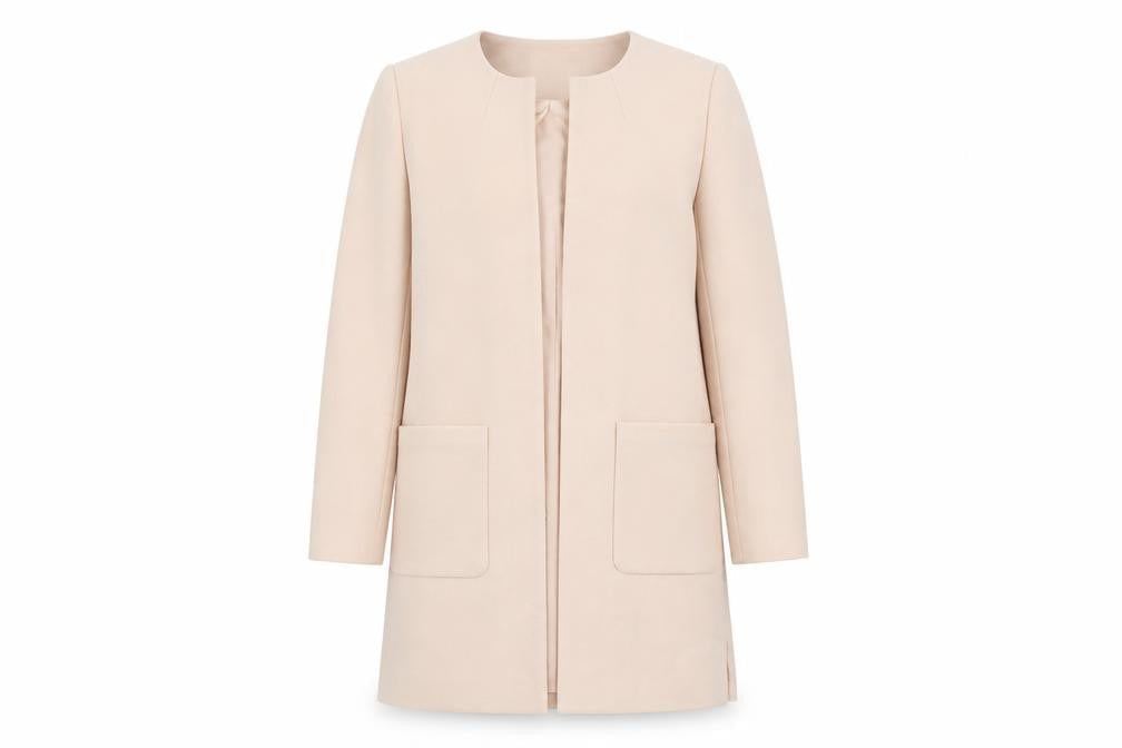 H&M Womens Pink Overcoat Coat Size 4 - Lightweight