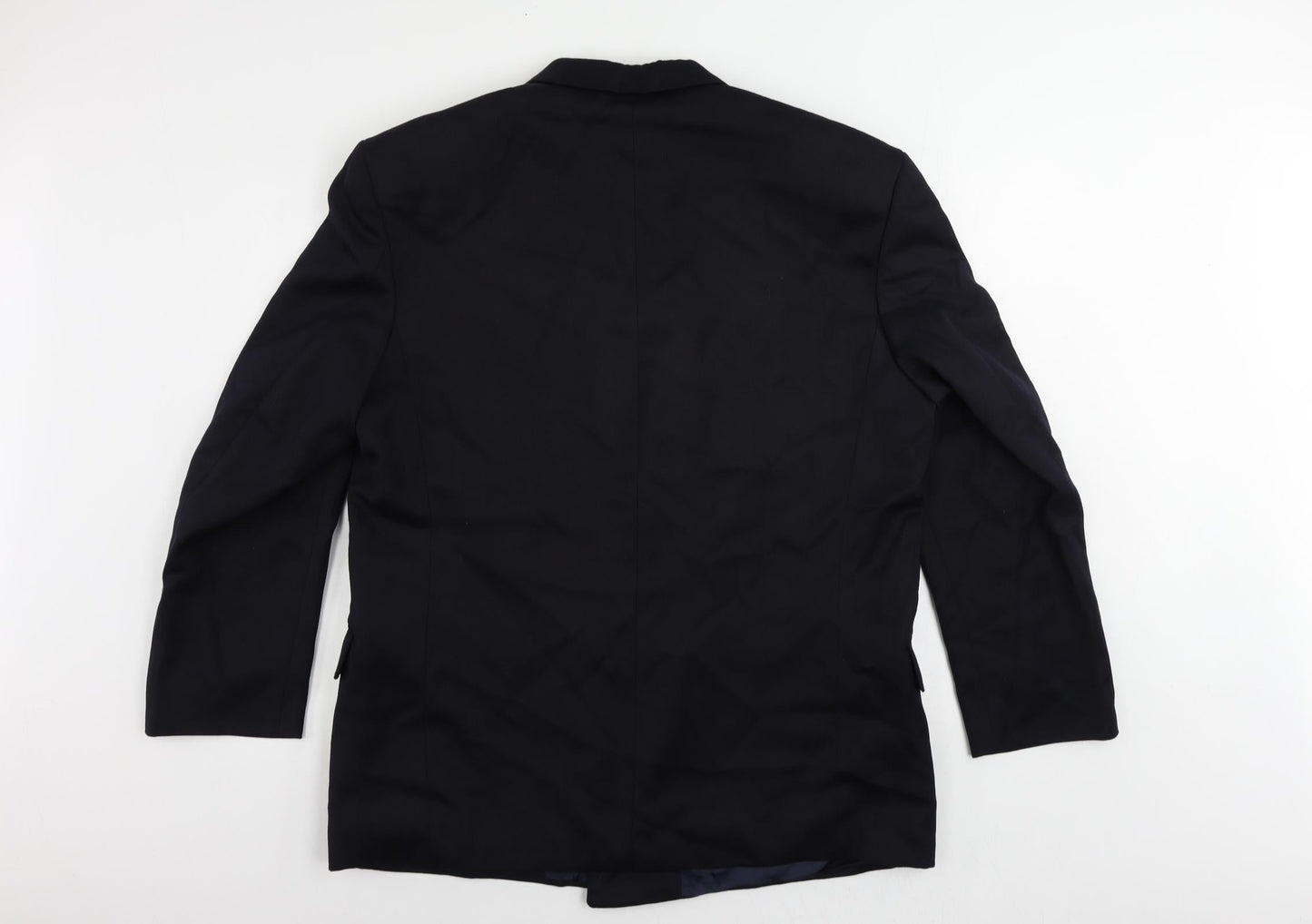 Burtons Mens Blue Polyester Jacket Suit Jacket Size 42 Regular