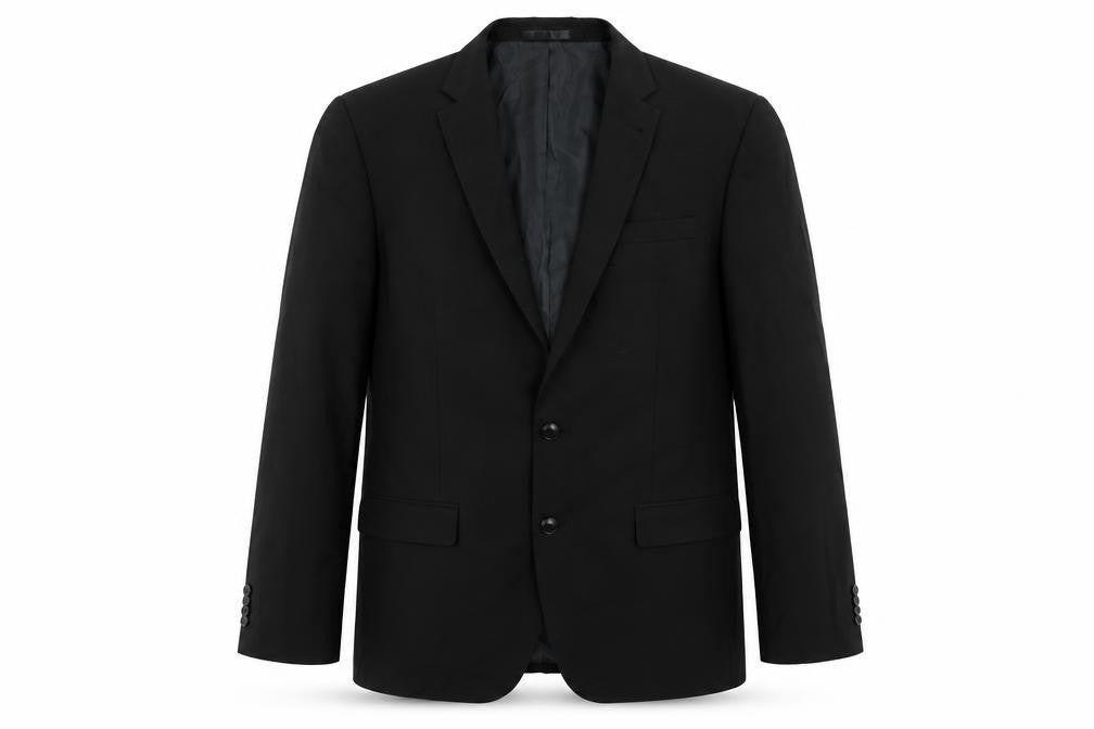 Greenwoods Mens Black Polyester Jacket Suit Jacket Size 42 Regular