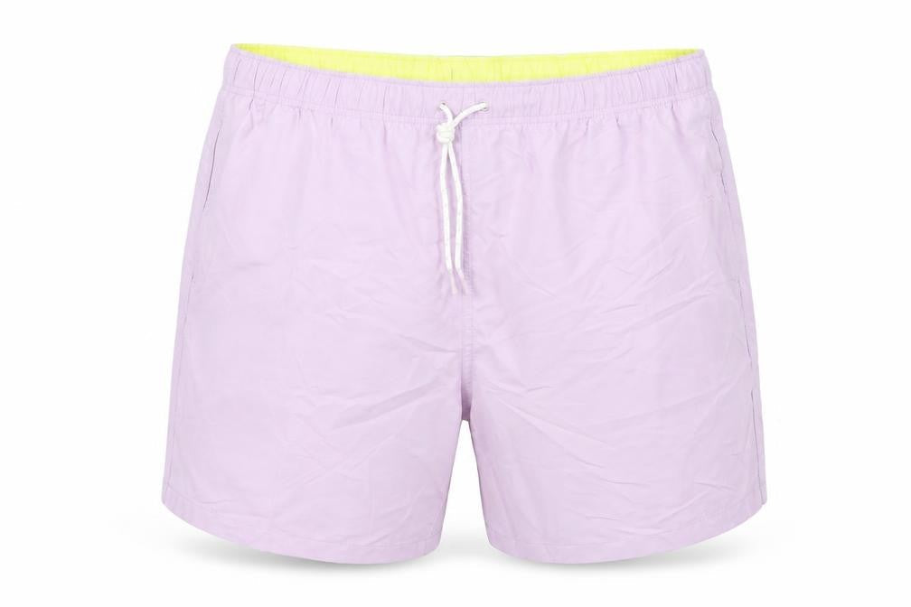 Marks & Spencer Mens Purple Polyester Sweat Shorts Size 3XL L6 in Regular Drawstring - Elasticated Waist Swim Shorts Pockets