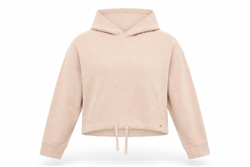 Pacific Republic Womens Pink Cotton Pullover Hoodie Size S Pullover - Universe Creature Textured