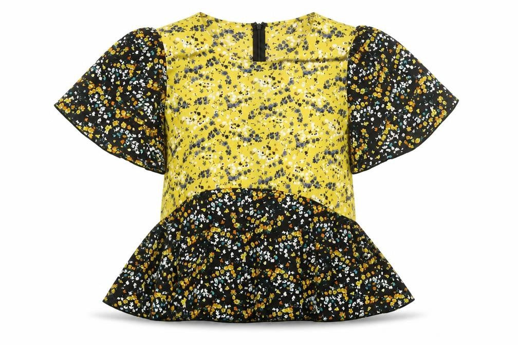 Girl In Mind Womens Multicoloured Floral Polyester Basic Blouse Size 12 Round Neck
