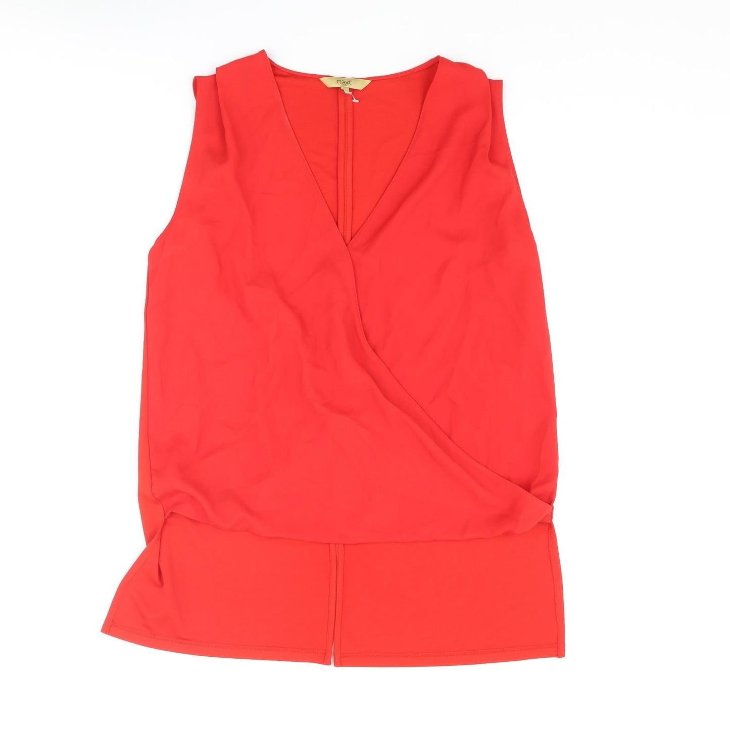 NEXT Womens Red Polyester Camisole Blouse Size 12 V-Neck