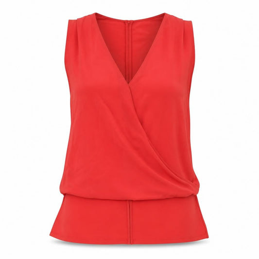 NEXT Womens Red Polyester Camisole Blouse Size 12 V-Neck