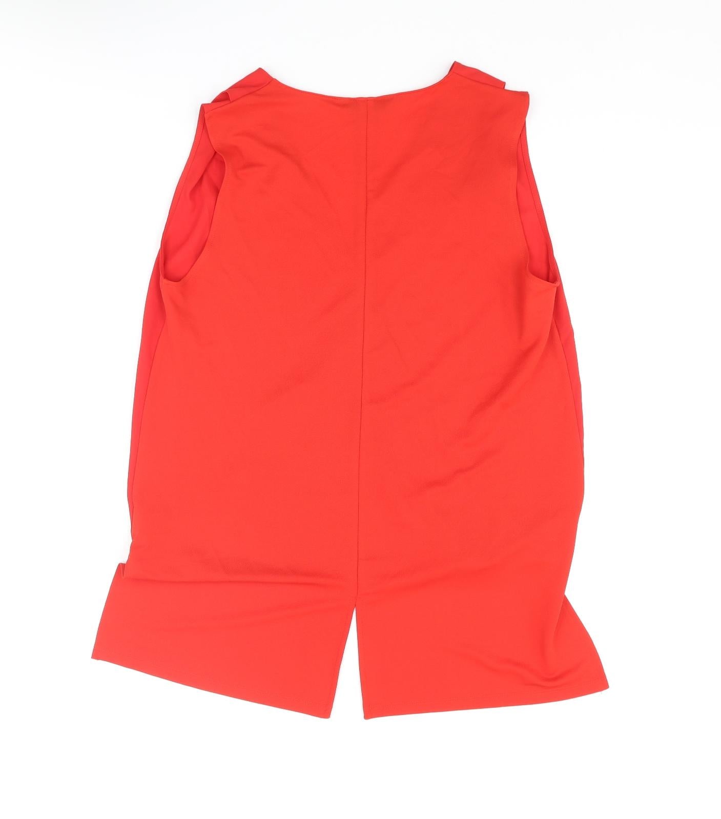NEXT Womens Red Polyester Camisole Blouse Size 12 V-Neck