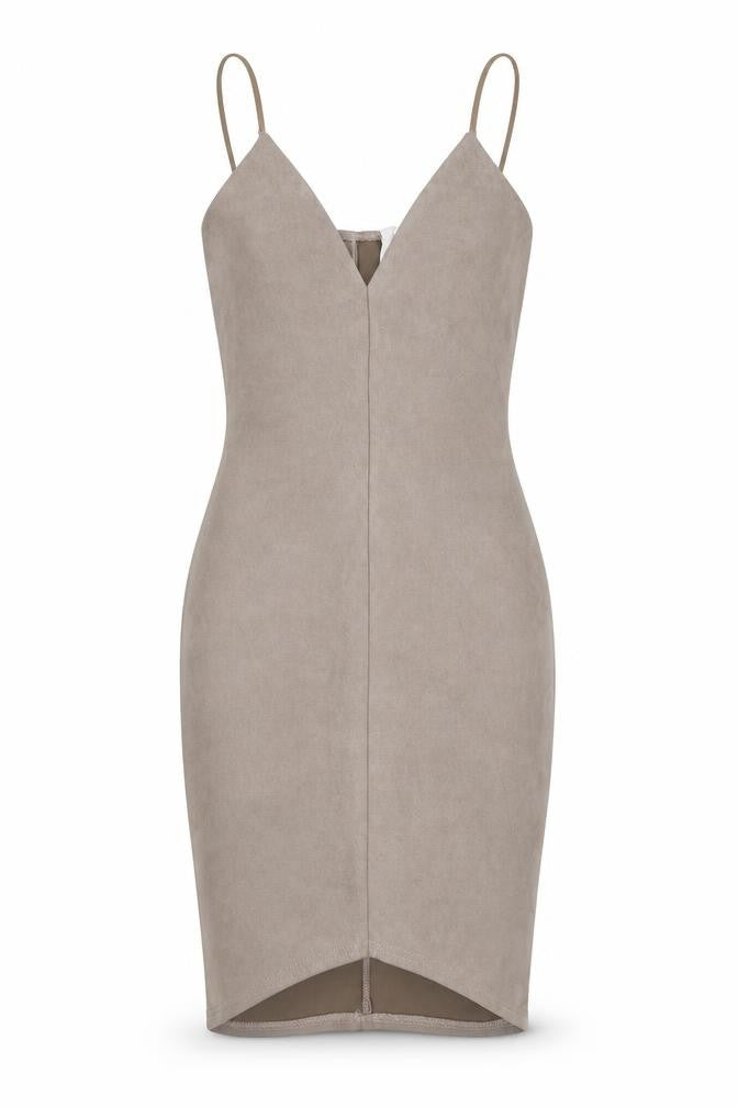 Missguided Womens Grey Polyester Bodycon Size 4 V-Neck Zip