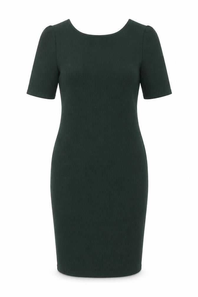 Dorothy Perkins Womens Green Polyester Bodycon Size 12 Scoop Neck Pullover