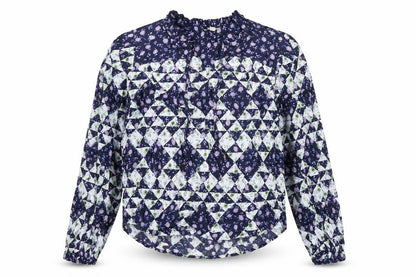 Per Una Womens Multicoloured Floral Viscose Basic Blouse Size 6 V-Neck
